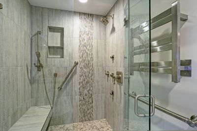 Shower with Accent Wall